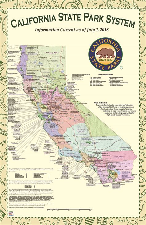 Map of State Parks in California